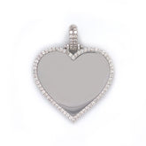 0.92 CT. Diamond Photo Heart Pendant - White Carat - USA